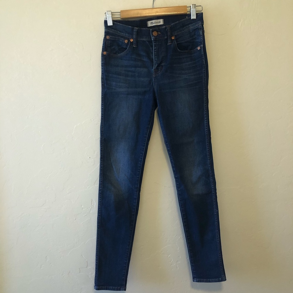 Madewell 9” high rise skinny jeans